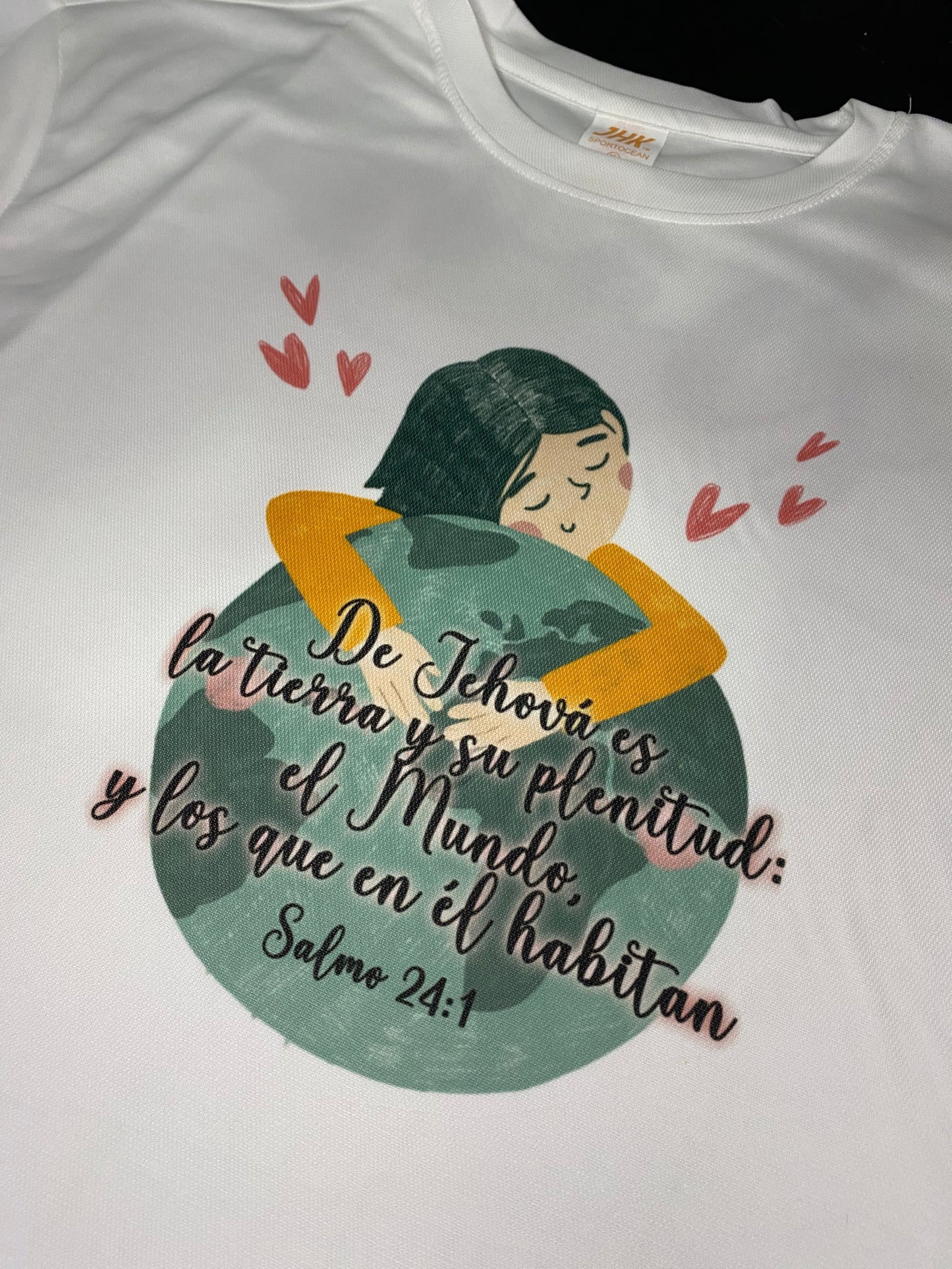 Camisa Salmo 24:1 De Jehová es la tierra